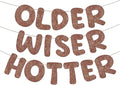 Fulmoon Set of 3 Pre Strung Older Wiser Hotter Glitter Banner Funny Birthday by Fulmoon