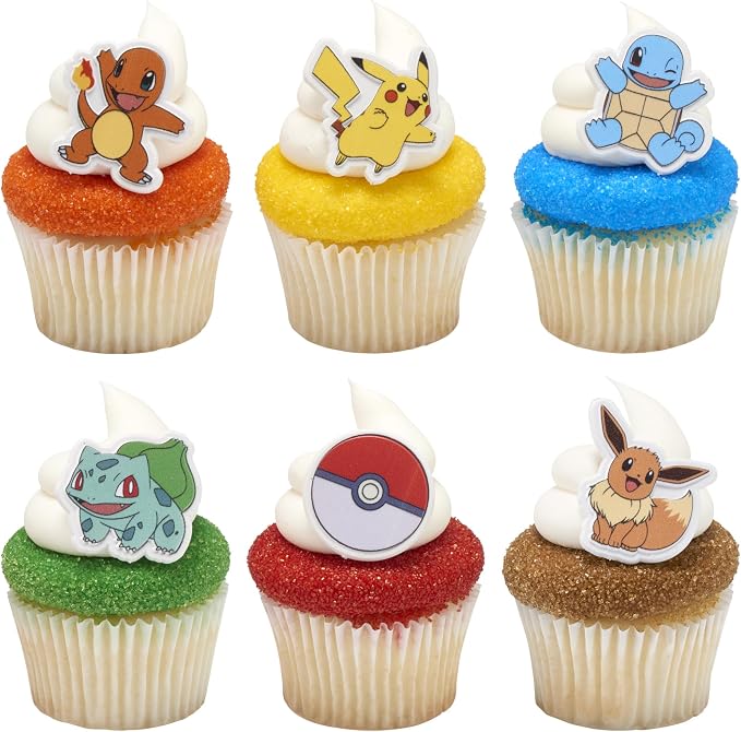 DecoPac Pokémon Rings, Cupcake Decorations - Image 6