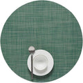 Chilewich Mini Basketweave Placemats, Round Woven Placemats Set of 4 | Reusable by Chilewich