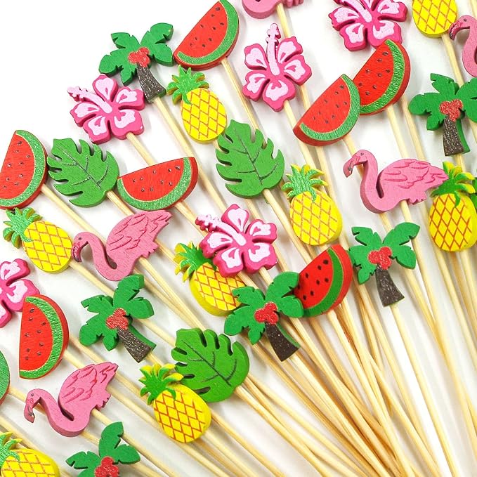 WorldBazaar Summer Cocktail Picks 120PCS Toothpicks by WorldBazaar