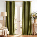 Olive Green Velvet Luxury Drapes by StangH