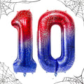 40 Inch Spider Theme Number Foil Balloons, Large Number 10 Balloons by TNCDJKPA