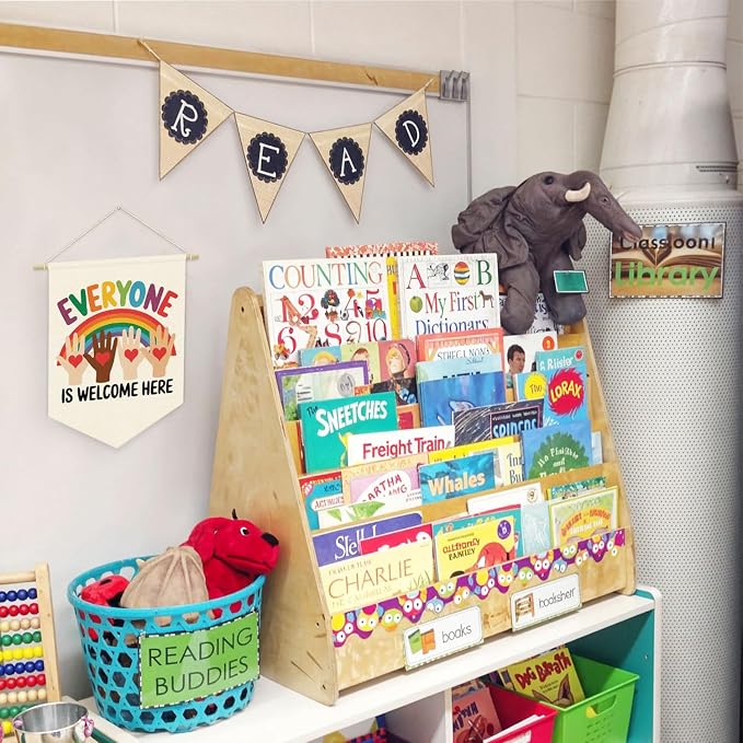 Classroom Door Wall Decorations, Inspirational Diversity Linen Canvas Banner - Image 4