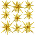 9Pcs Gold Star Balloons, Large Explosion Star Foil Balloons, Metallic Gold by Dagelar