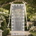 180x70cm Large Wedding Welcome Sheer Tulle Banner by MiMaikNeonSign