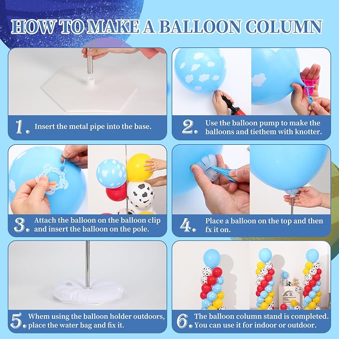 Toys Inspired Story Balloon Column Stand Kit Set of 2, 7FT Height Balloon - Image 5