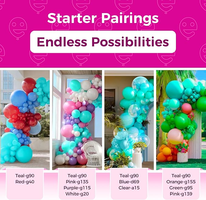 Bezente Teal Balloons Latex Party Balloons, 100 Pack 12 inch Round Helium - Image 4