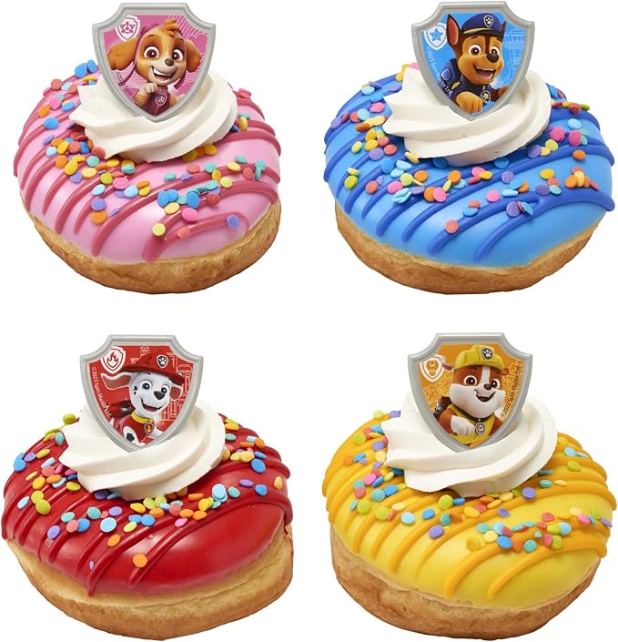 DecoPac Paw Patrol Reporting For Duty Rings, Cupcake Decorations Featuring Chase - Image 10