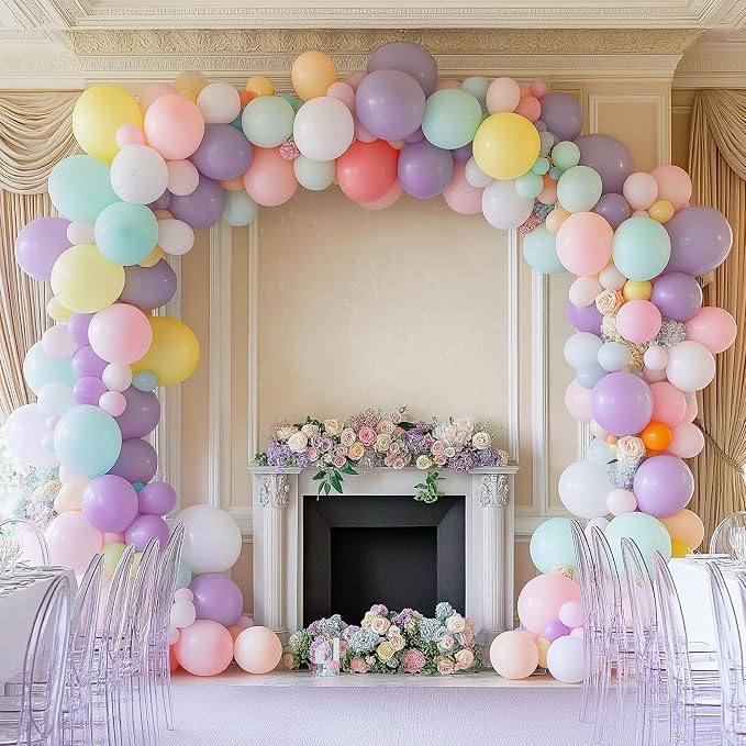 RUBFAC 87pcs Lavender Balloons Different Sizes 18 12 10 5 Inches - Image 4