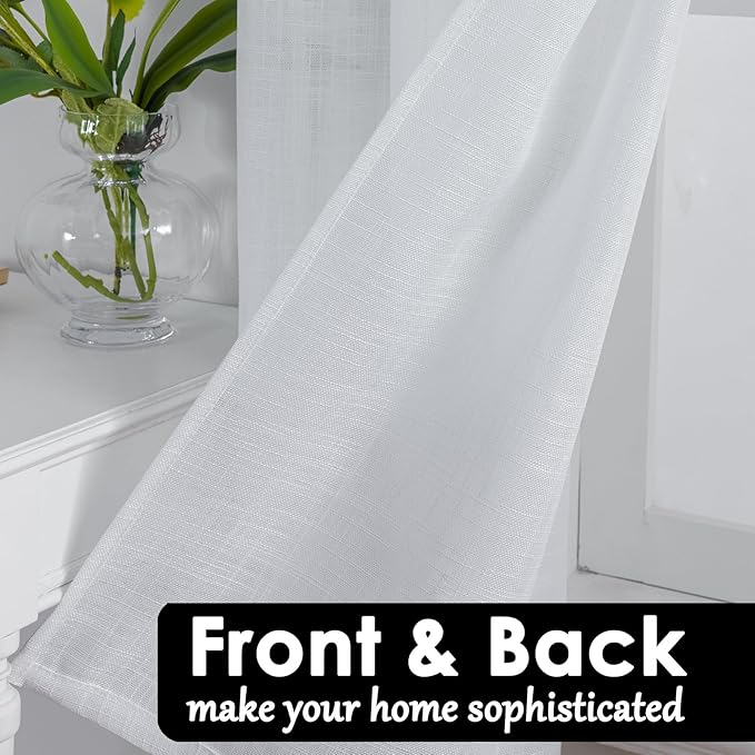 Beda Home Tassel Linen Textured Swag Curtain Valance - Image 3