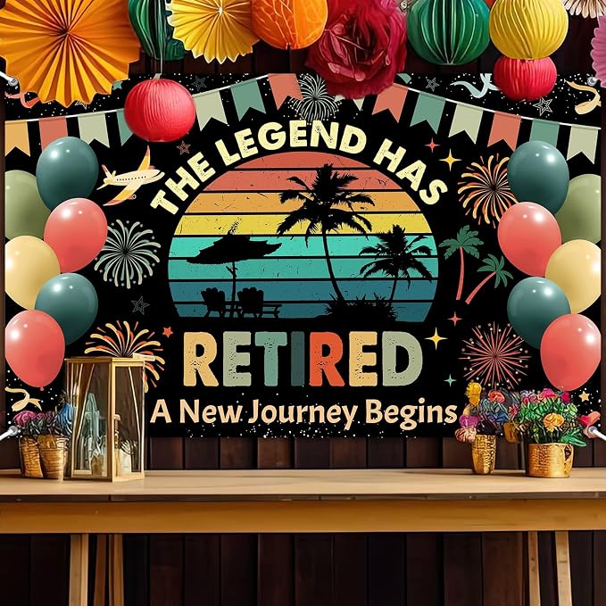 Mocsicka Retirement Decorations Banner - Image 3