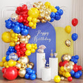Red Blue Yellow Balloons Garland Arch Kit by Unknown
