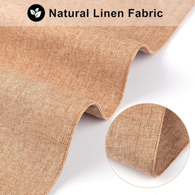 Cloth Placemats Set of 6, Cotton Linen Blend Machine Washable Durable Linen - Image 3