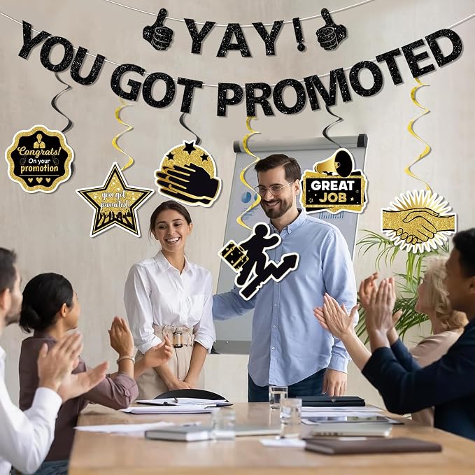 Yay! You Got Promoted Congratulations Banner Congratulations Decorations - Image 5