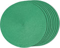 FunWheat Round Braided Placemats Set of 8 Table Mats by FunWheat
