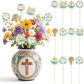 TICIAGA Floral God Bless Decorative Picks by TICIAGA