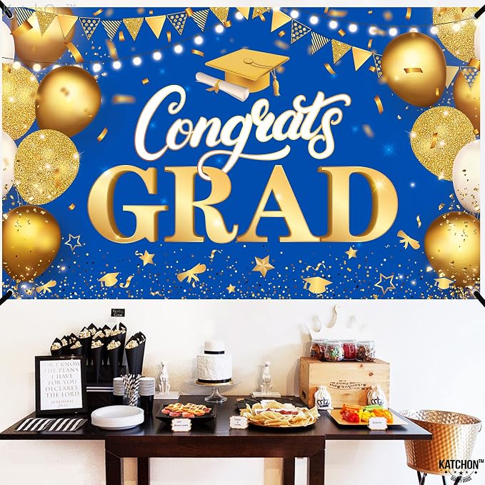 KatchOn Congratulations Banner 72x44 Inch | Congrats Grad Banner, Graduation - Image 8