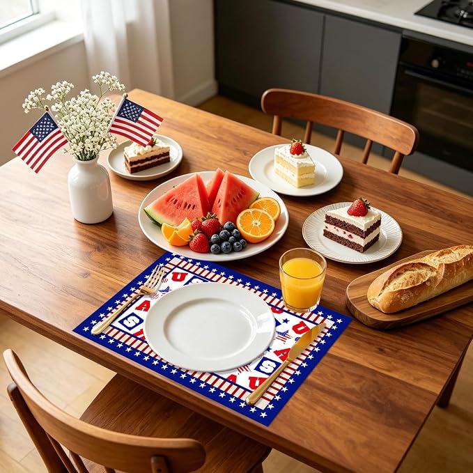 50Pcs Patriotic Disposable Paper Placemats - Image 6