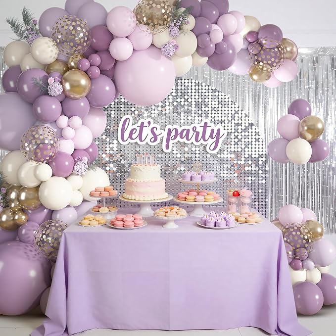 152Pcs Dusty Purple Balloons Arch Kit Different Size | Pink Lavender Lilac - Image 5