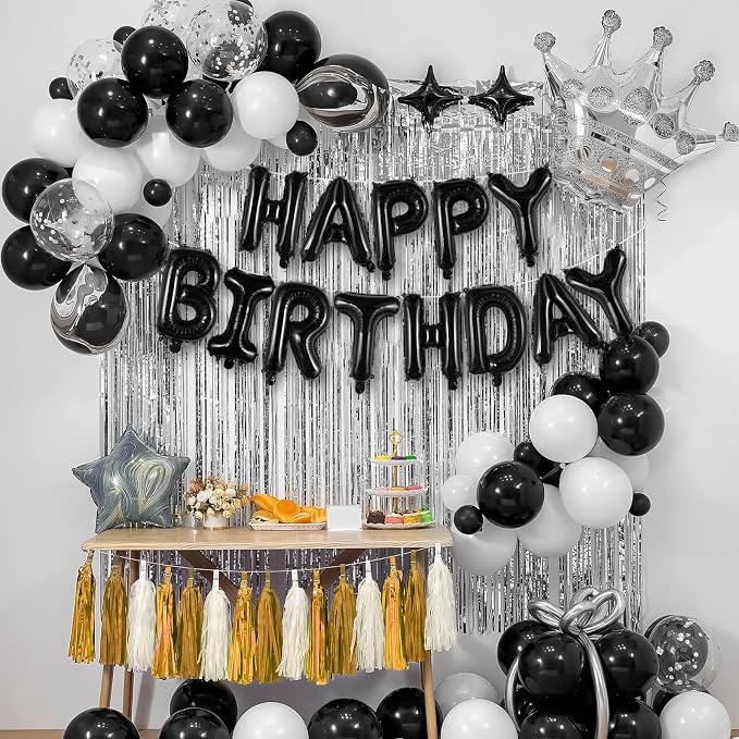 Happy Birthday Balloons Banner, Foil Balloon Personalized Name Letters Balloons - Image 2