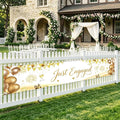 Just Engaged Banner Decorations by WETDNGQI