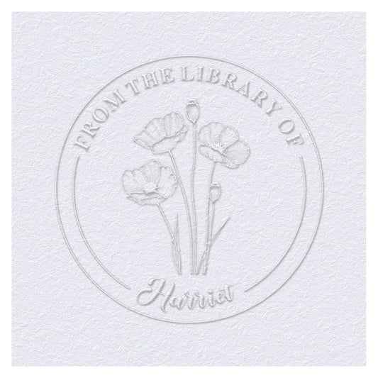 Book Embosser Custom Embosser Stamp with Your Name or Design Personalized Library Embosser Stamp Customized Books Business Cards Paper Documents Notebooks etc. (16)