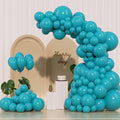 Turquoise Blue Peacock Blue Balloons 145pcs Different Sizes 5in 10in 12in 18in by Unknown