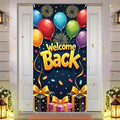 6x3ft Welcome Back Door Cover Banner Decorations Welcome Home Door Banner by Wayyogh