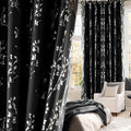 NICETOWN 100% Black Out Curtains 84 inch Long, Grommet Floral Blackout Curtains by NICETOWN