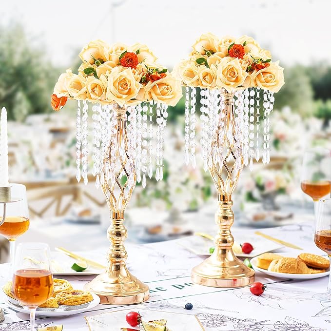 VEVOR Metal Wedding Centerpiece Gold - Image 8