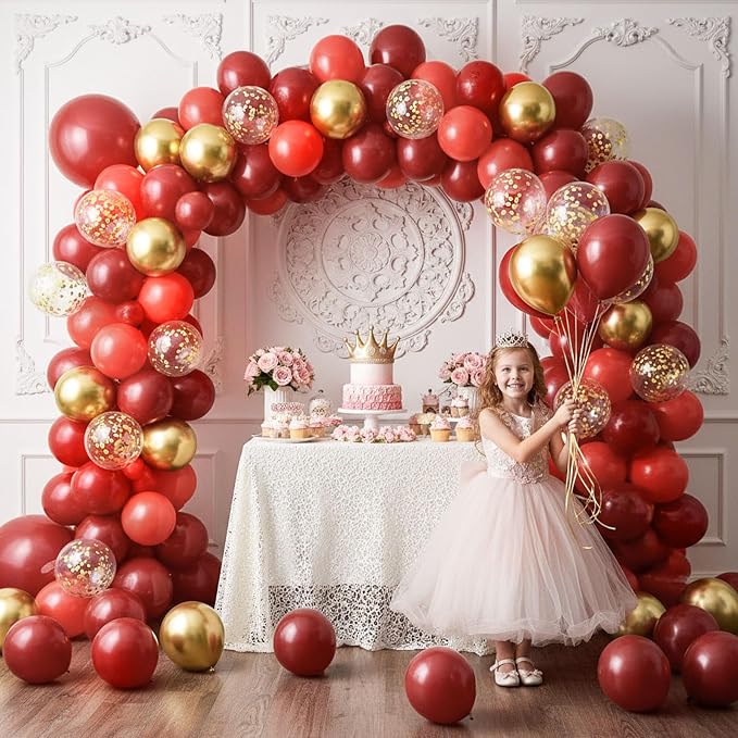 LovesTown Red and Gold Balloons - Image 3