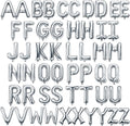 52 Pcs Silver Letter Balloons 16 Inch Mylar Foil Alphabet Letters 2 Sets A- Z by Togvu