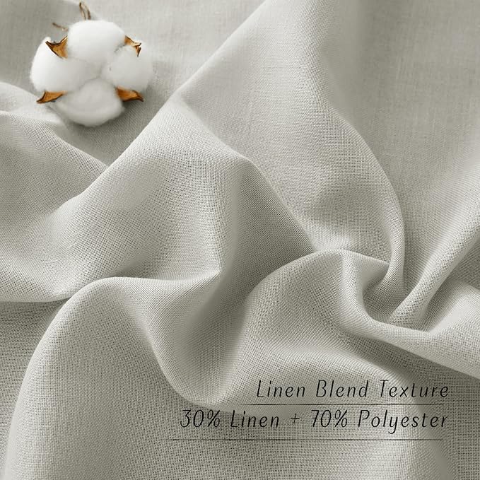 NICETOWN Rustic Linen 132 inch Long Curtains - Image 5