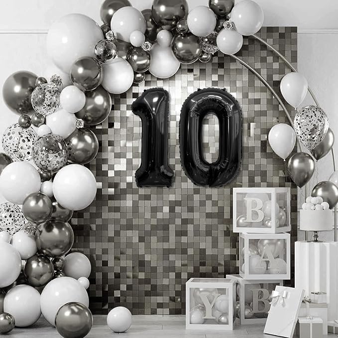 Black Number Balloons 13 Balloon Numbers 13th Number Balloon Foil Mylar Party - Image 4