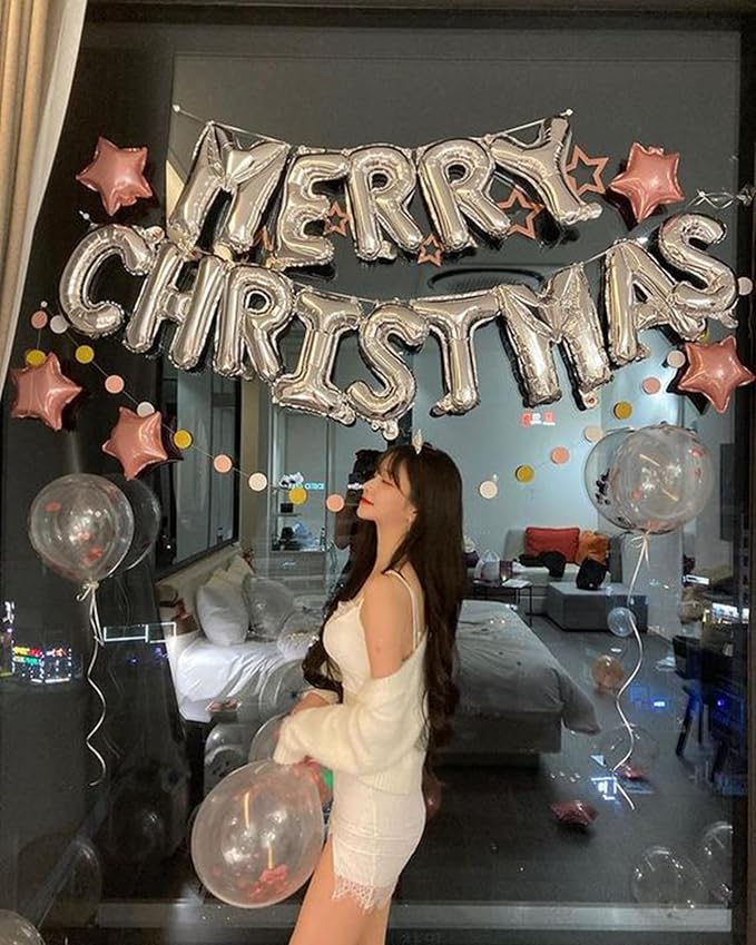 16 Inch 52Pcs Silver Letter Balloons Shiny A-Z Foil Balloon Letters | Reusable - Image 5