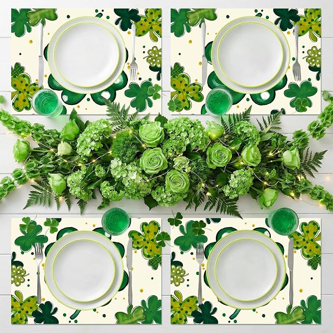 50PCS St. Patrick's Day Disposable Paper Placemats, Lucky Irish Decorative | - Image 5