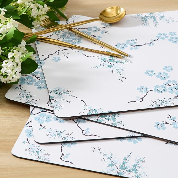 Laura Ashley Cork Placemats, 16 x 12-inch, Oriental Blossom | Ideal - Image 4