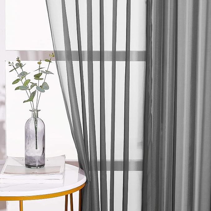NICETOWN Sheer Voile Window Curtains - Image 3