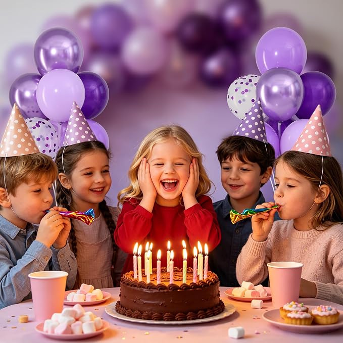 Purple Balloons Stand for Table Centerpieces Stand Kit 4 Sets - Image 9