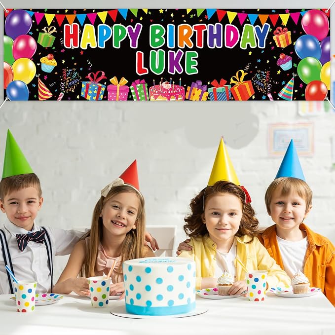 Lonfliness Personalized Birthday Banner Happy Birthday Party Decor Custom DIY - Image 7
