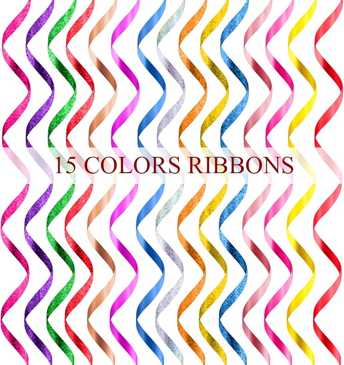 30 Rolls Curling Ribbons 1/5" Wide x 11 Yards 330 Yards Shiny Plastic Balloon - Image 4