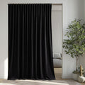 Extra Wide Black Velvet Curtains by StangH