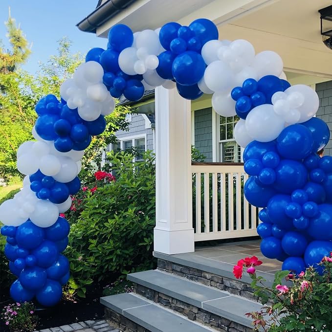Royal Blue Balloons Different Sizes 135pcs 18 12 10 5 Inch Dark Blue Balloon - Image 5