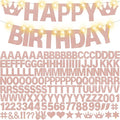 167Pcs DIY Glitter Customizable Banner Kit Custom Banner Happy Birthday Letters by WELITTCON