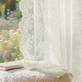 Anmao Vintage Lace Curtains 108 Inches Long 2 Panels Set, Romantic Elegant by Anmao