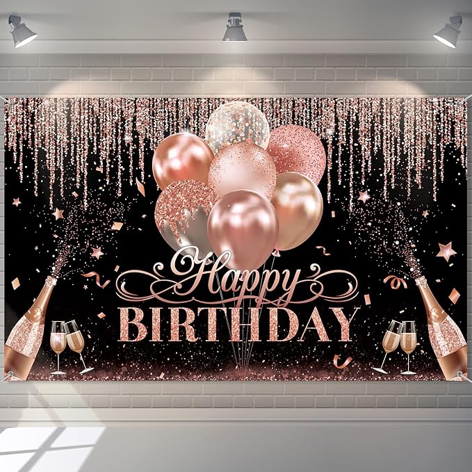 Tatuo Happy Birthday Backdrop Decorations by Tatuo