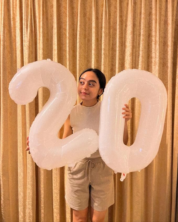 White 20 Balloon - Image 3
