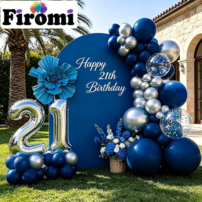 Firomi Navy Blue Balloons 5- inch 100pcs | Samll Helium Shiny Thicken Latex - Image 5