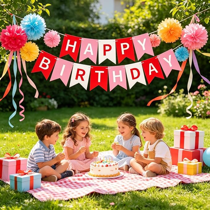 Happy Birthday Banner Birthday Party Supplies - Image 6