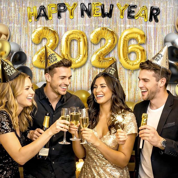 3 Pack 3.3 x 9.9 ft Holographic Champagne Gold Streamers Party Decorations | - Image 4